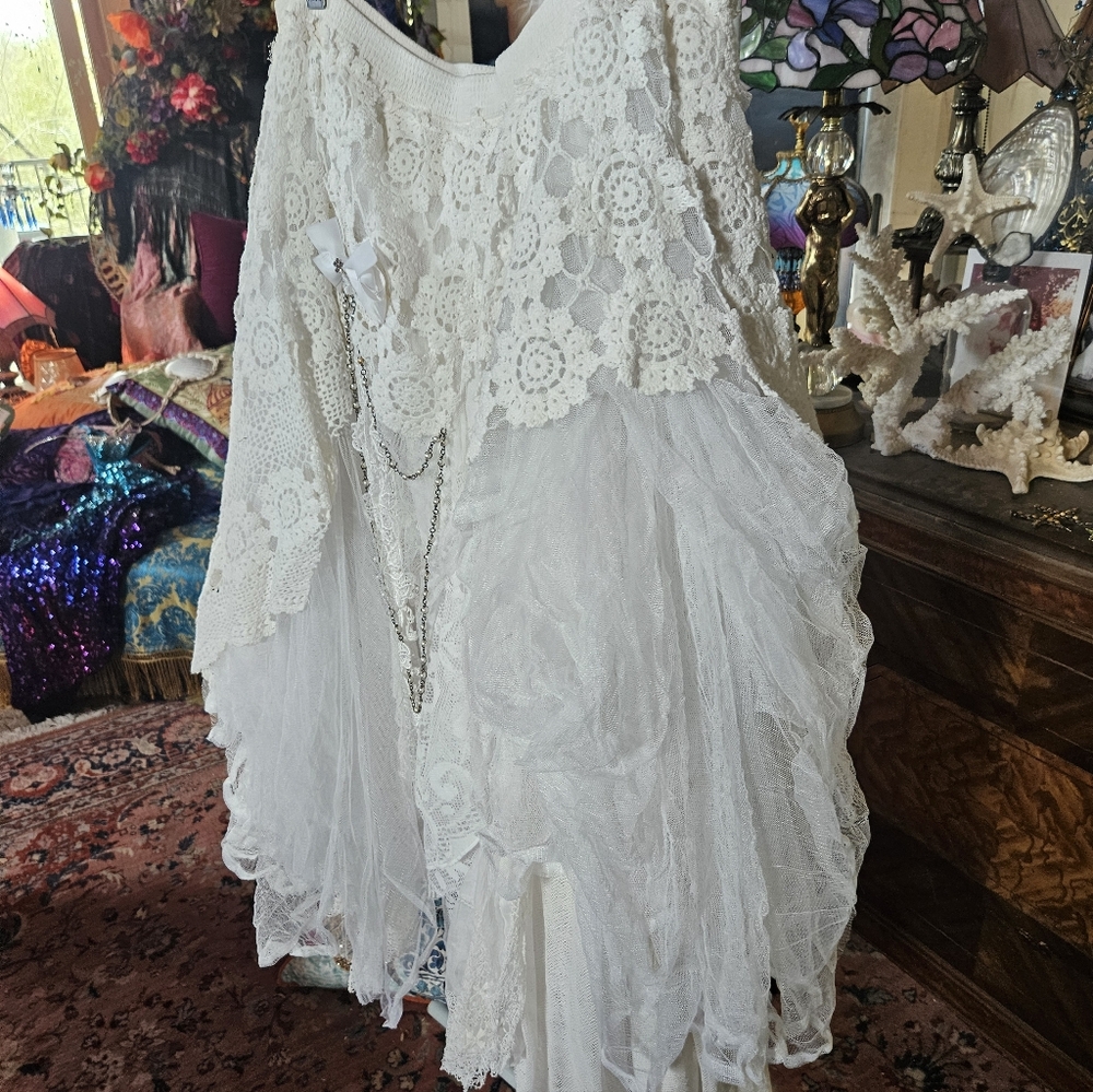 OOAK NWOT CUSTON LACE SKIRT - Picture 16 of 16
